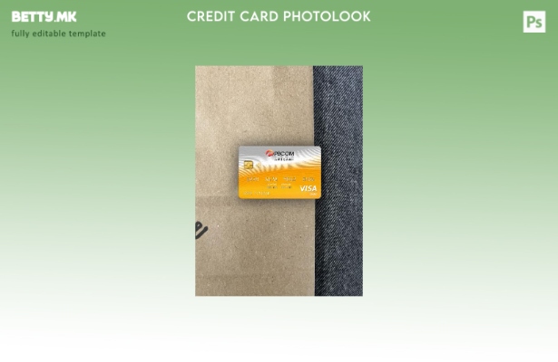 модерен стил Филипинската банка за комуникации виза златна картичка photolook пр